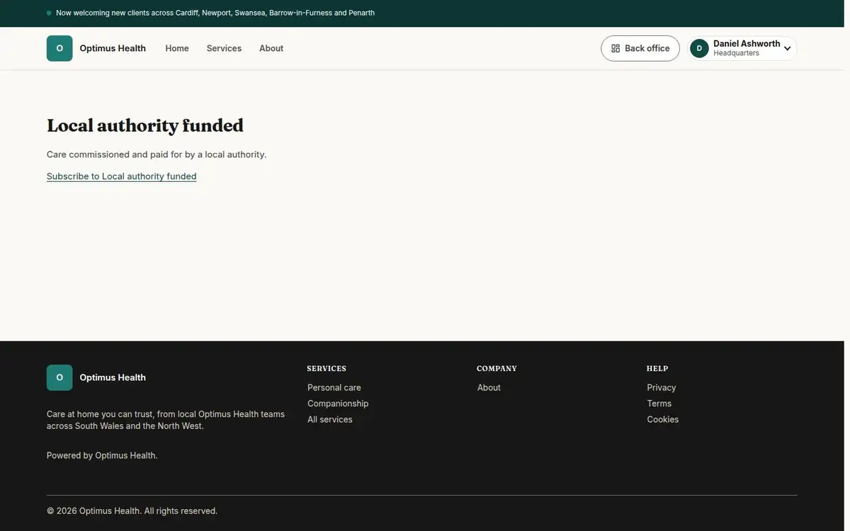 Local authority funded