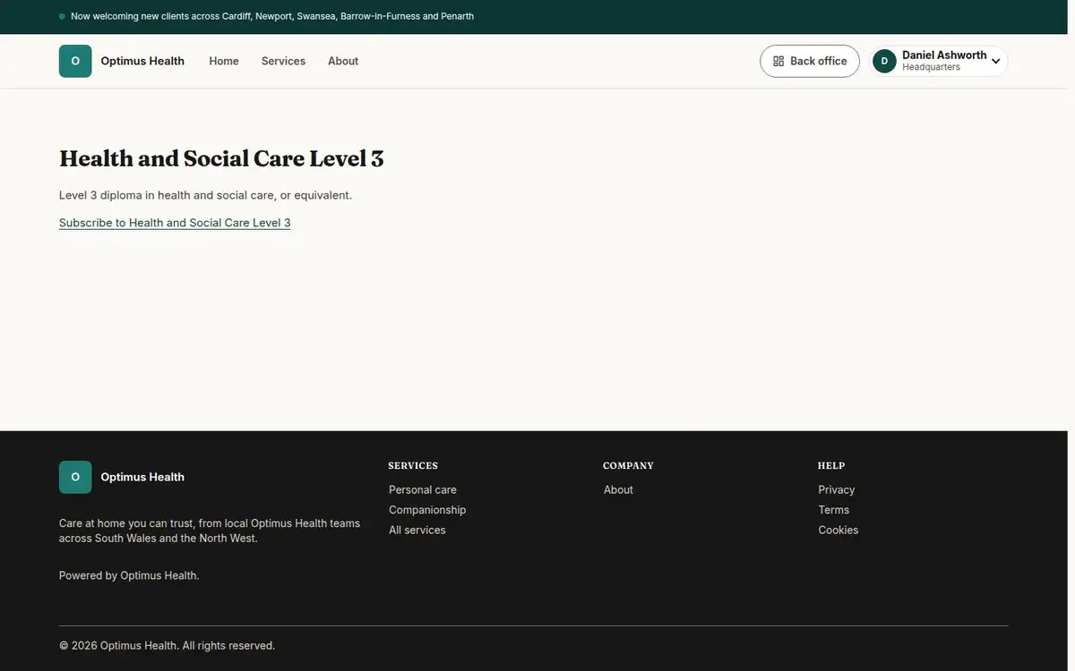 Health and Social Care Level 3