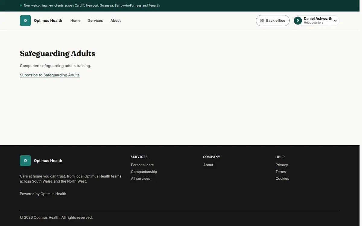 Safeguarding Adults