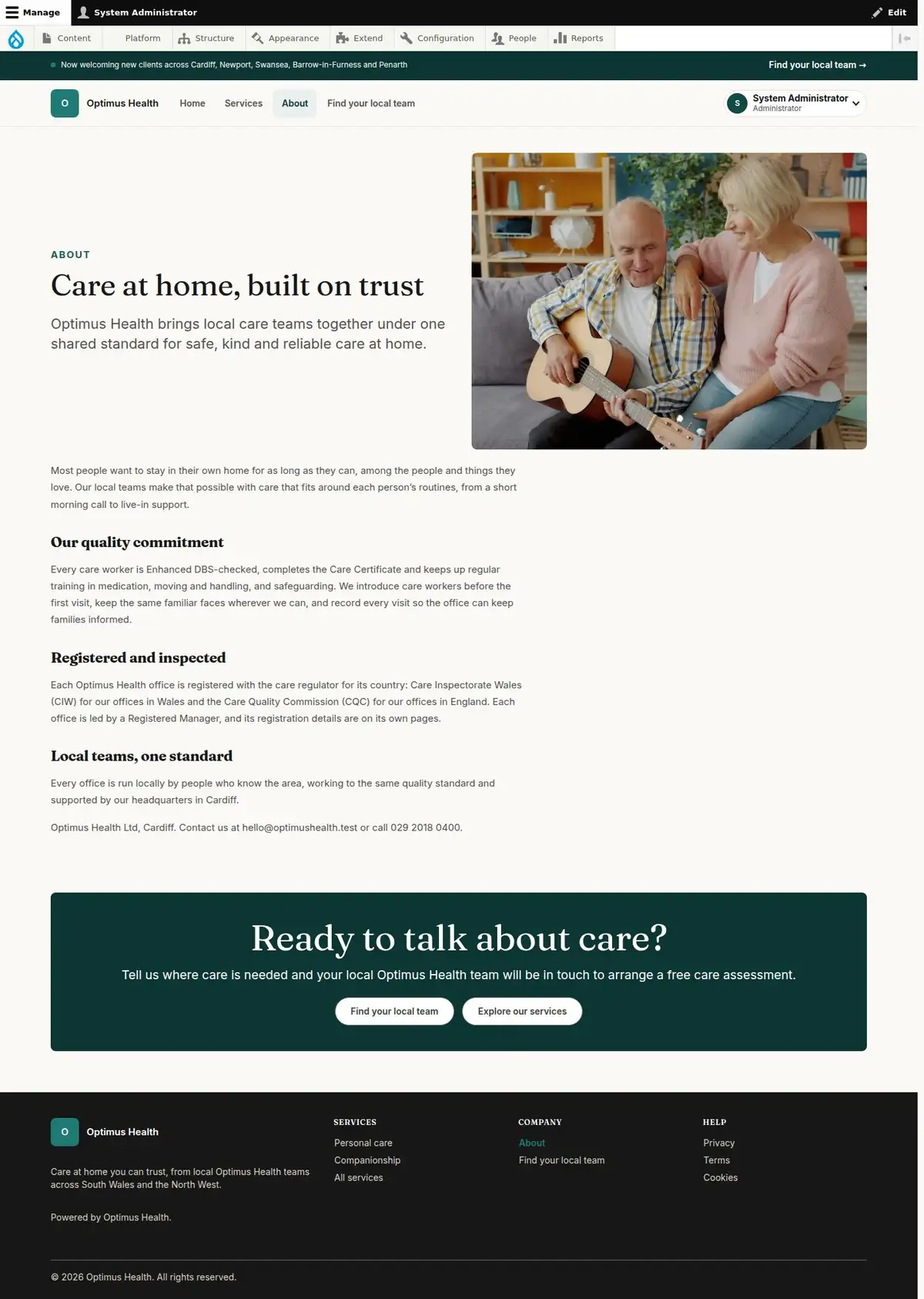 Care at home, built on trust
