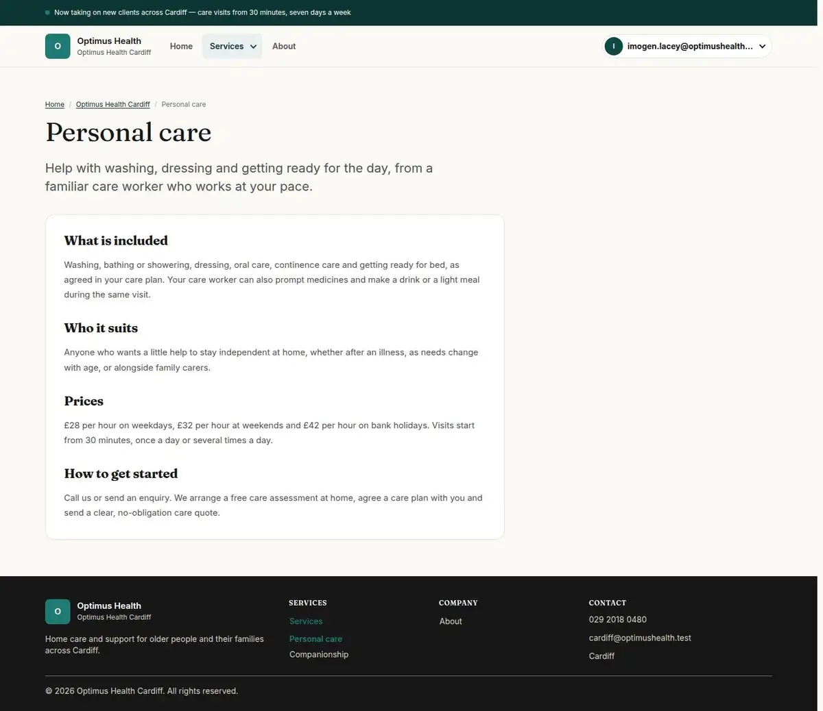 Personal care