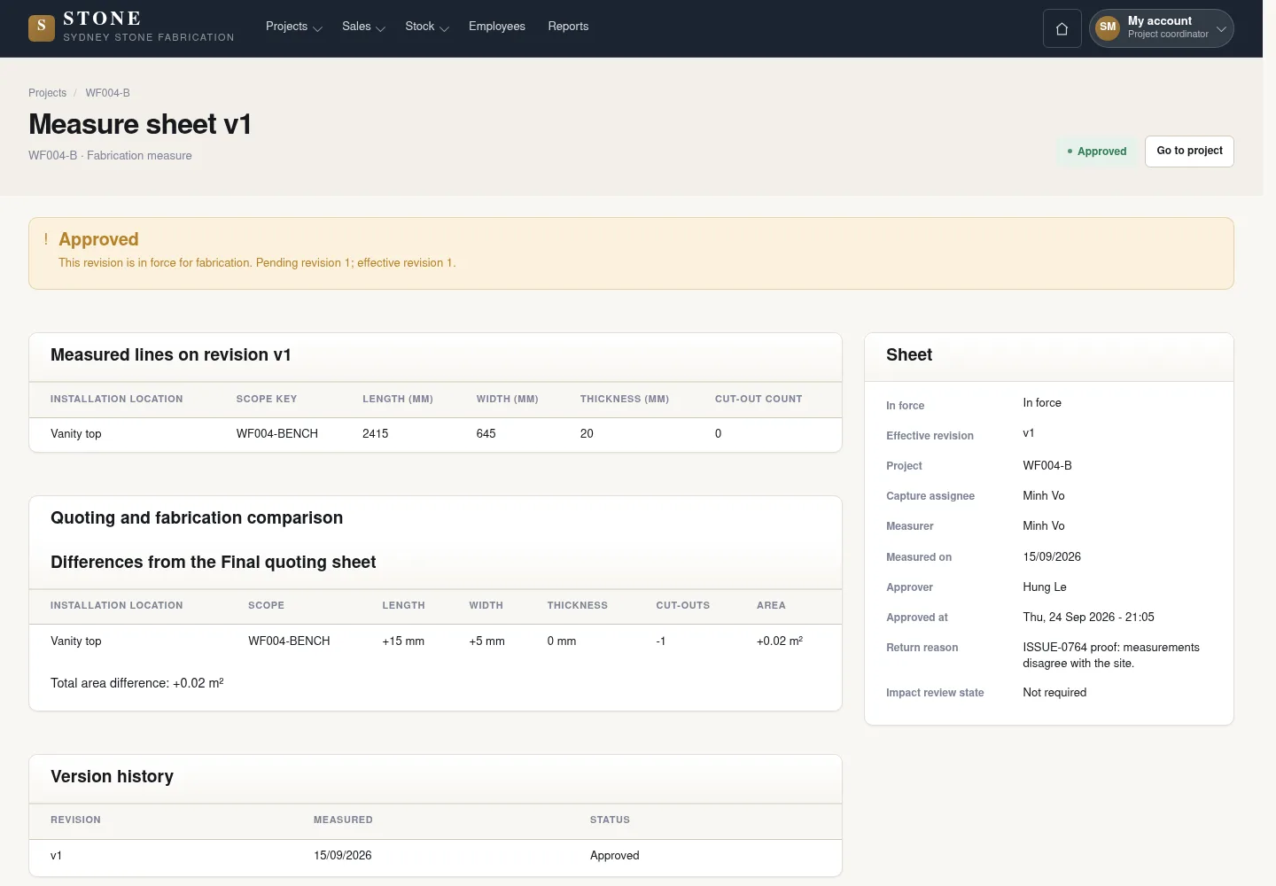 Create a draft production measure