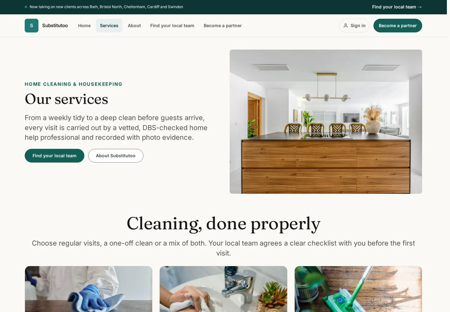 Compare the service types