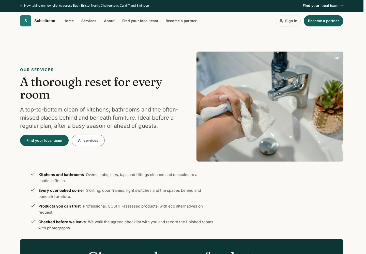 Review deep cleaning