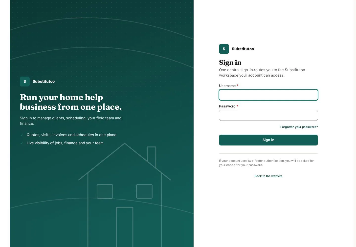 Open the sign-in form