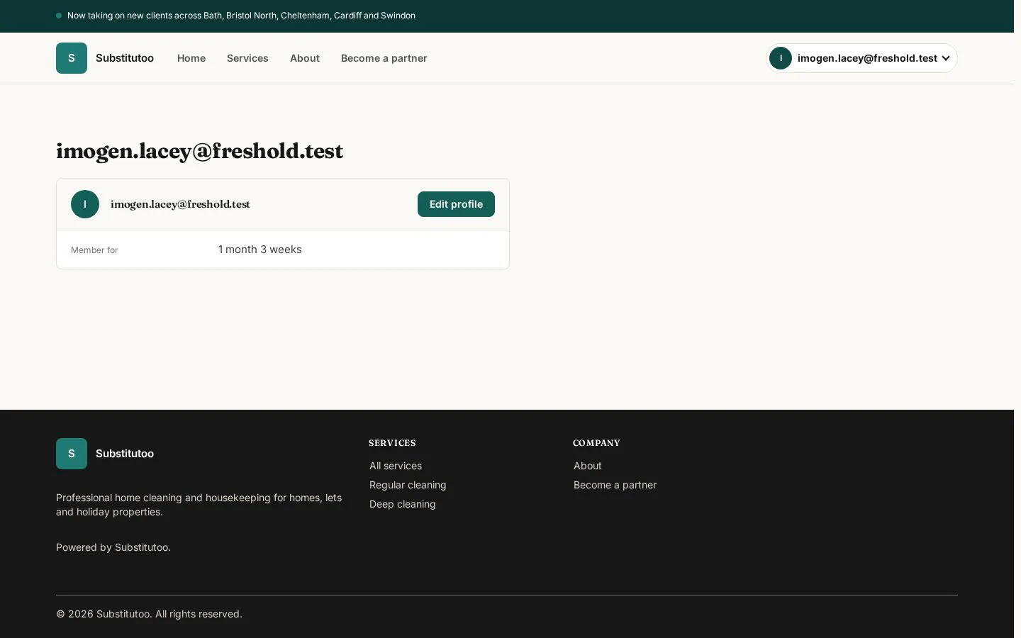 Confirm the signed-in identity