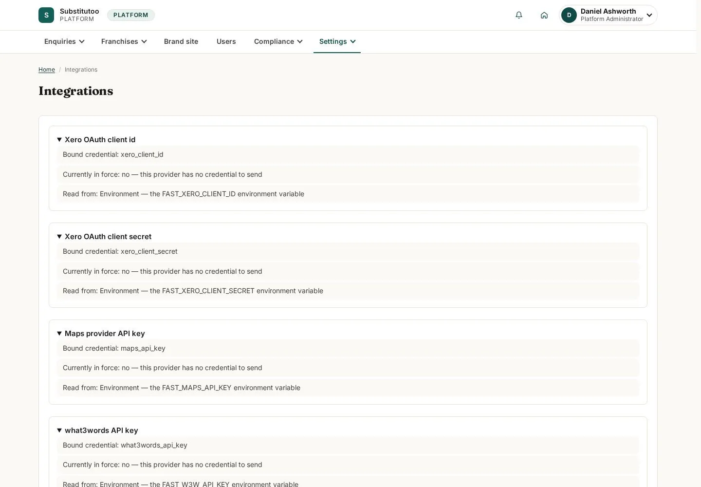 Review integration records