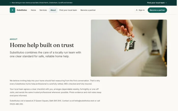 Home help built on trust