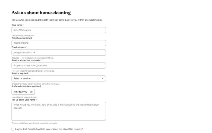 Ask us about home cleaning