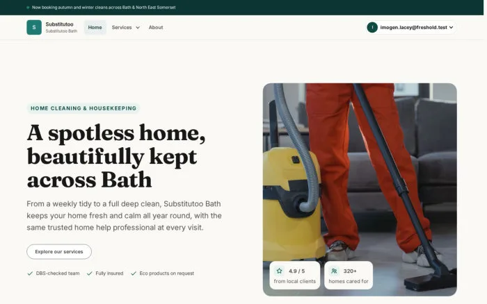 A spotless home, beautifully kept across Bath
