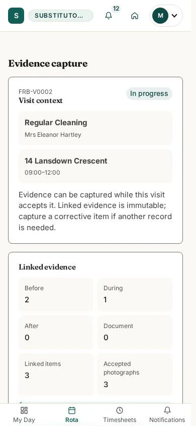 Evidence capture