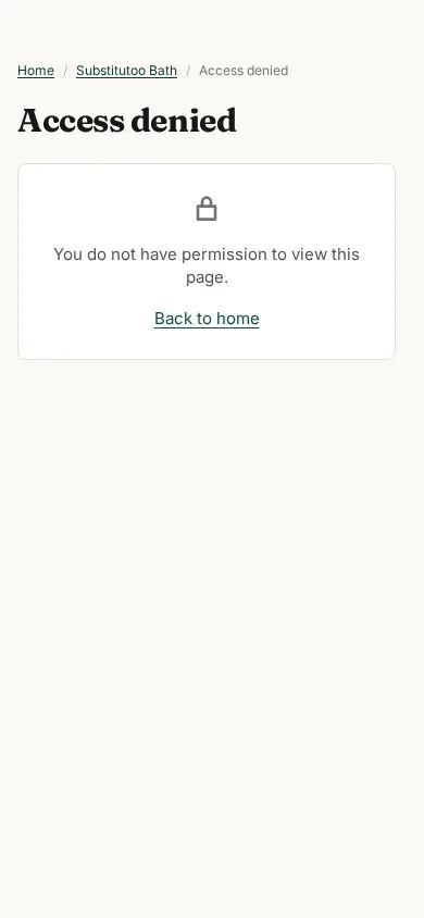 Access denied