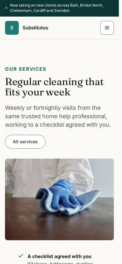 Regular cleaning that fits your week