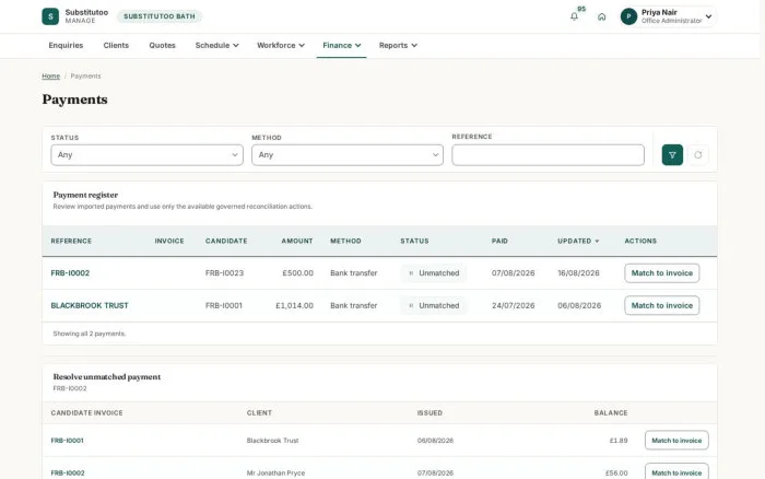Payments