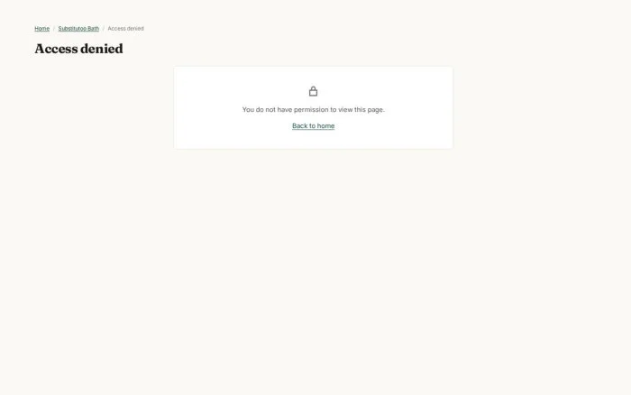 Access denied