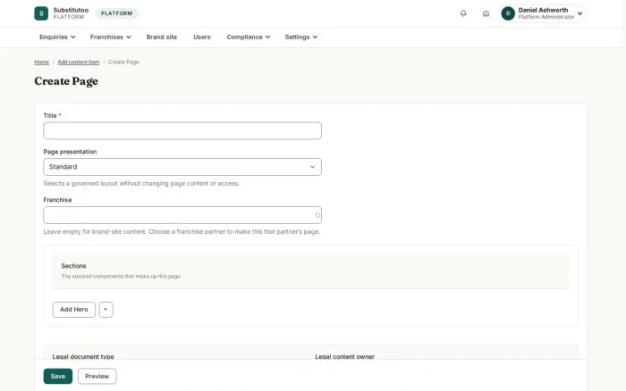 Create Page