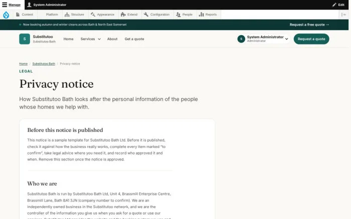 Privacy notice