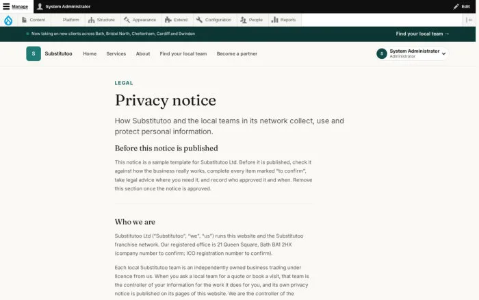 Privacy notice