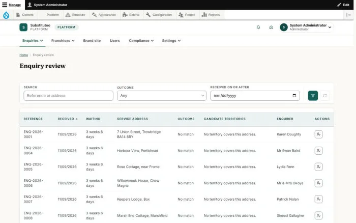 Enquiry review