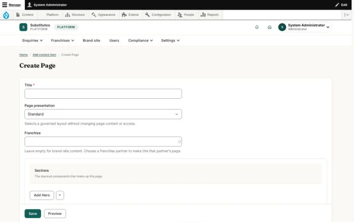 Create Page