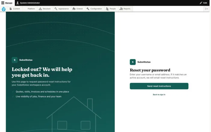 Reset your password