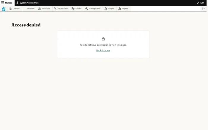 Access denied